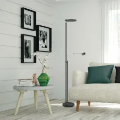 Luminaires Steinhauer Lampadaire Steinhauer Turound LED Noir, 2 lumières* Éclairage Led