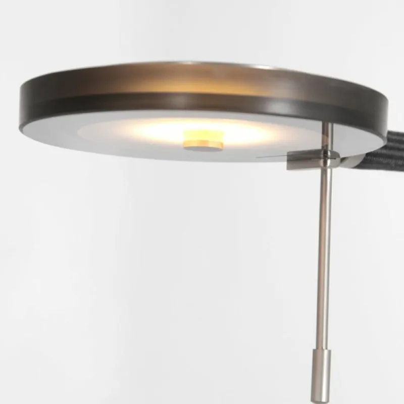 Suspension Verre Fumé-Luminaires Steinhauer Lampadaire Steinhauer Turound LED Acier brossé, 1 lumière