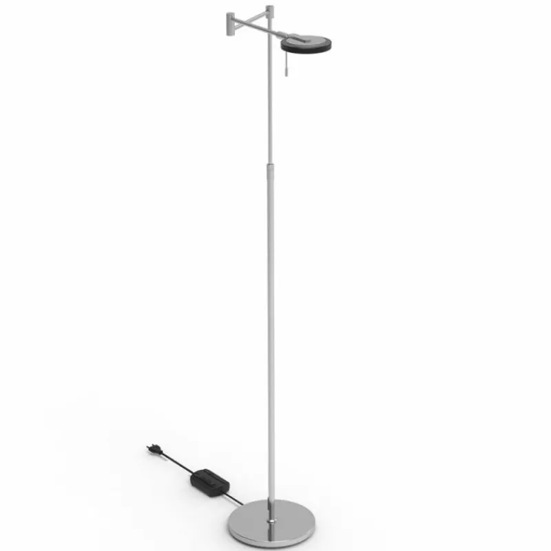 Suspension Verre Fumé-Luminaires Steinhauer Lampadaire Steinhauer Turound LED Acier brossé, 1 lumière