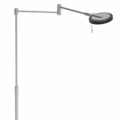 Suspension Verre Fumé-Luminaires Steinhauer Lampadaire Steinhauer Turound LED Acier brossé, 1 lumière