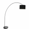Lampes En Tissu-Luminaires Steinhauer Lampadaire Steinhauer Twaki Noir, 1 lumière