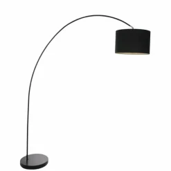 Lampes En Tissu-Luminaires Steinhauer Lampadaire Steinhauer Twaki Noir, 1 lumière