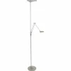 Luminaires Steinhauer Lampadaire Steinhauer Zodiac LED Acier inoxydable, 2 lumières* Éclairage Led