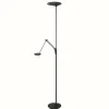 Luminaires Steinhauer Lampadaire Steinhauer Zodiac LED Noir, 2 lumières* Lampadaires Et Lampes Sur Pied
