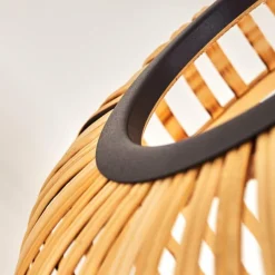 Style Boho-Chic-hofstein Lampadaire Sukhothai Noir, 1 lumière