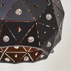 Lampes En Bois-hofstein Lampadaire Sunasau Bois clair, Noir, 2 lumières