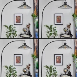 hofstein Lampadaire Tamins Noir, 1 lumière