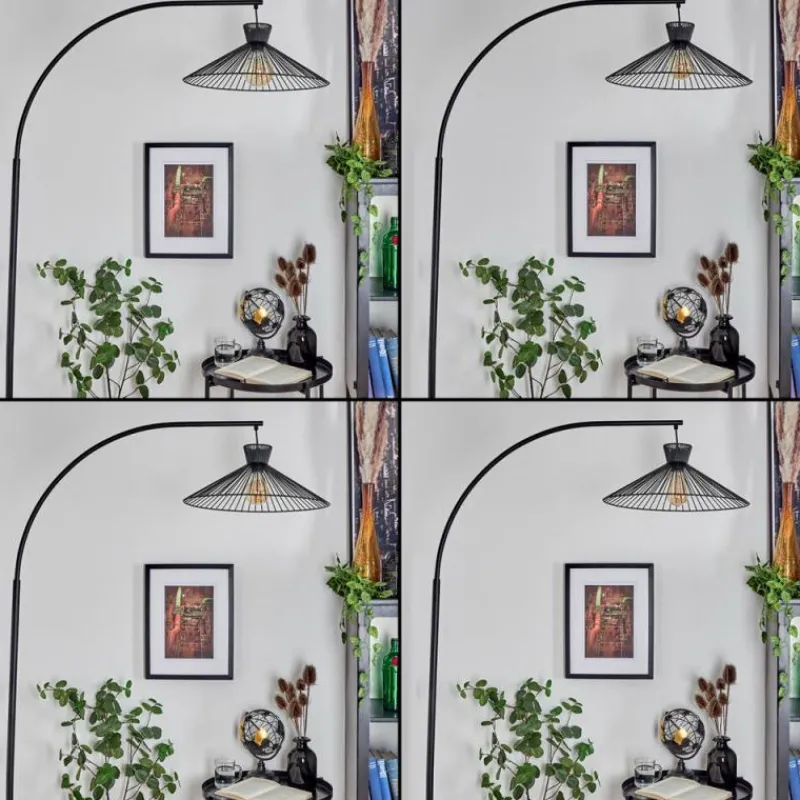 hofstein Lampadaire Tamins Noir, 1 lumière