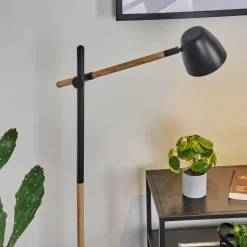 Luminaires Scandinaves-hofstein Lampadaire Tanabita Écru, Noir, 1 lumière