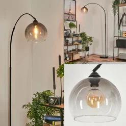 hofstein Lampadaire Tapitapa Noir, 1 lumière