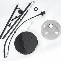 hofstein Lampadaire Tapitapa Noir, 1 lumière