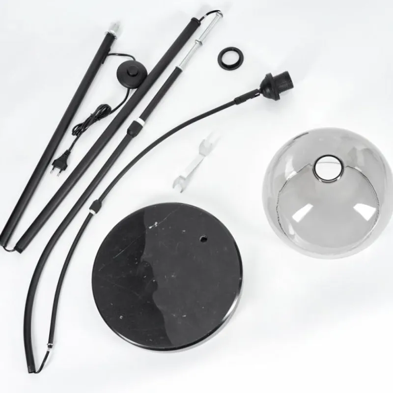 hofstein Lampadaire Tapitapa Noir, 1 lumière