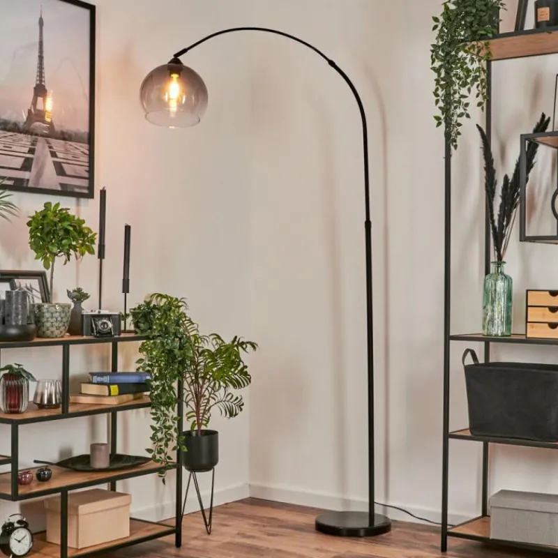 hofstein Lampadaire Tapitapa Noir, 1 lumière