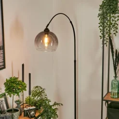 hofstein Lampadaire Tapitapa Noir, 1 lumière