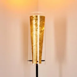 Lampes Dorées-hofstein Lampadaire Tegna Noir doré, 1 lumière