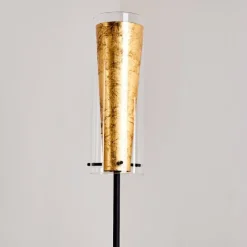 Lampes Dorées-hofstein Lampadaire Tegna Noir doré, 1 lumière