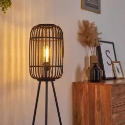 Lampes Vintages & Rétros-hofstein Lampadaire Teheran Noir, 1 lumière