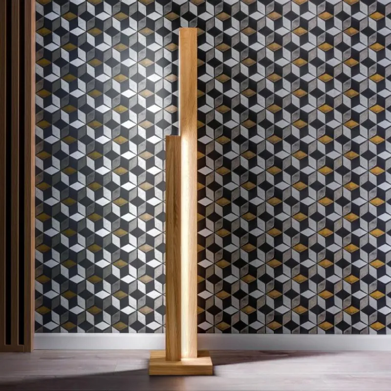 Style Boho-Chic-hofstein Lampadaire Tejedor LED Écru, 2 lumières