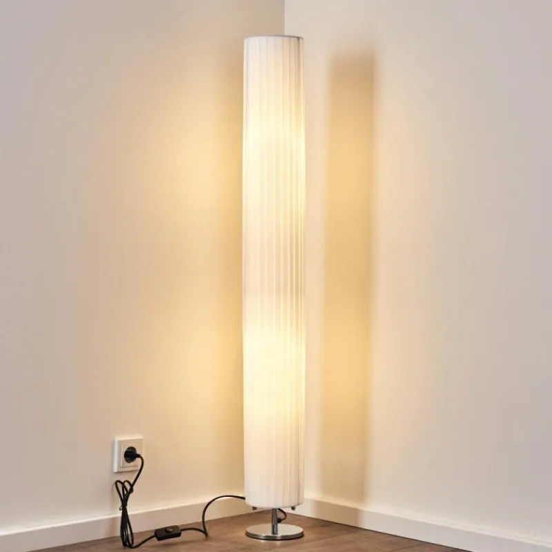 Lampes En Tissu-hofstein Lampadaire Tekmal Chrome, 2 lumières