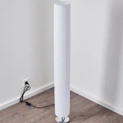 Lampes En Tissu-hofstein Lampadaire Tekmal Chrome, 2 lumières