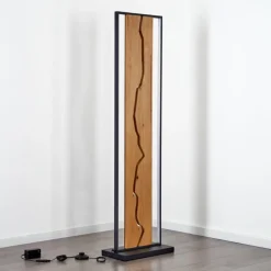 hofstein Lampadaire Terre LED Écru, Noir, Blanc, 1 lumière