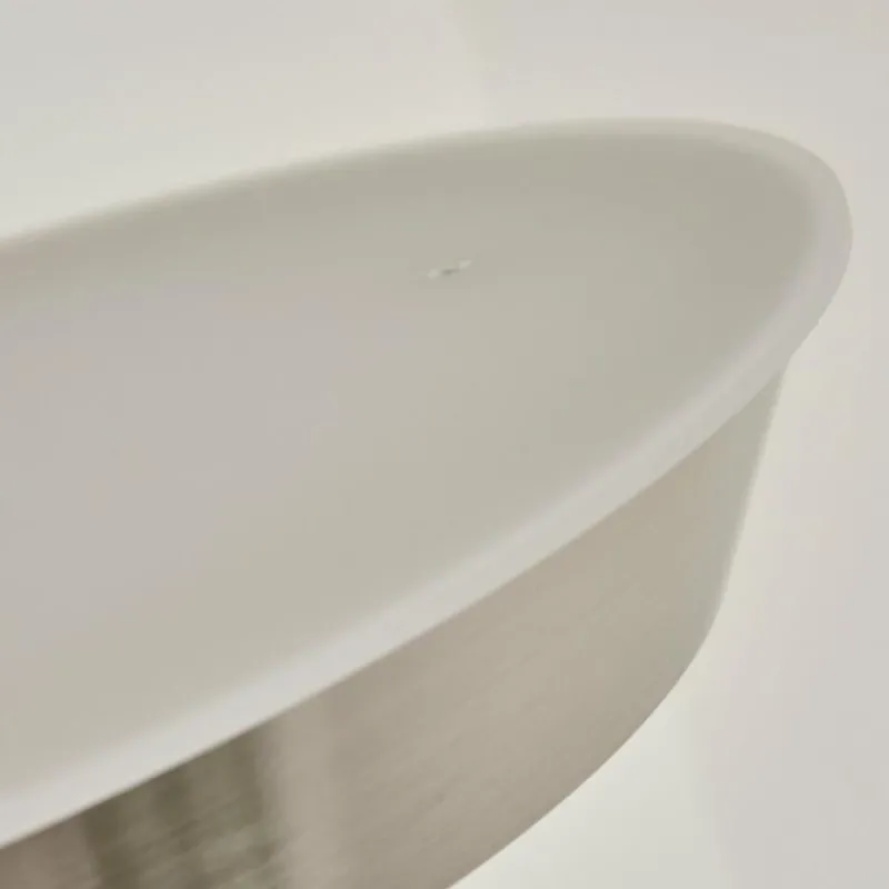 hofstein Lampadaire Theron LED Nickel mat, 1 lumière, Télécommandes