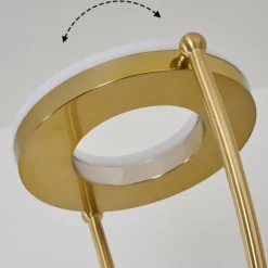 hofstein Lampadaire Tierz LED Laiton, 2 lumières