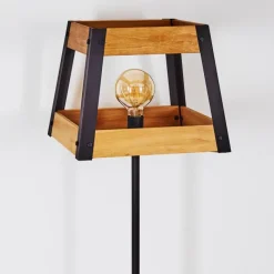 Lampes Industrielles-hofstein Lampadaire Tiflis Noir, 1 lumière