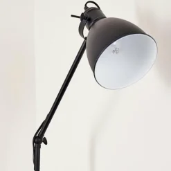 hofstein Lampadaire Timola Noir, 1 lumière