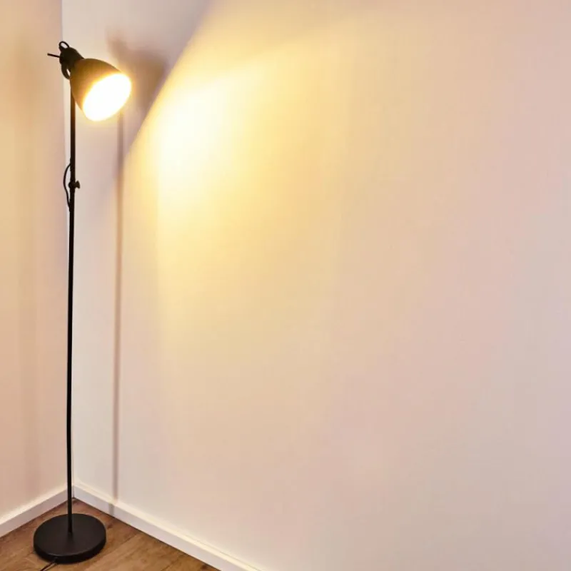 hofstein Lampadaire Timola Noir, 1 lumière