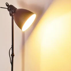 hofstein Lampadaire Timola Noir, 1 lumière