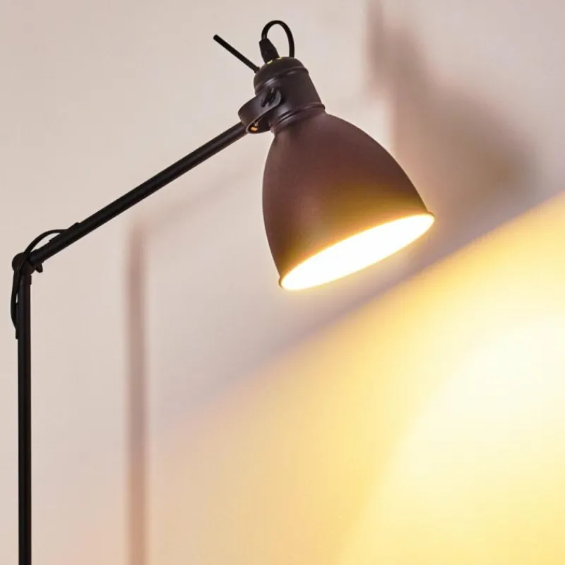 hofstein Lampadaire Timola Noir, 1 lumière