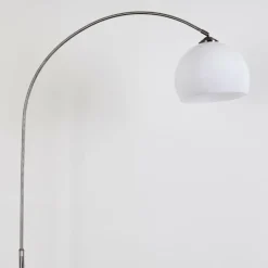 hofstein Lampadaire Tipitapa Nickel mat, 1 lumière
