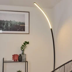 hofstein Lampadaire Tobillos LED Noir, 1 lumière