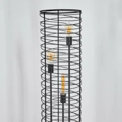 Lampes Industrielles-hofstein Lampadaire Tobuna Noir, 3 lumières