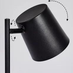 hofstein Lampadaire Tontolos LED Noir, 1 lumière