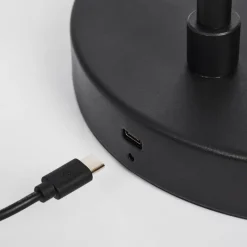 hofstein Lampadaire Tontolos LED Noir, 1 lumière