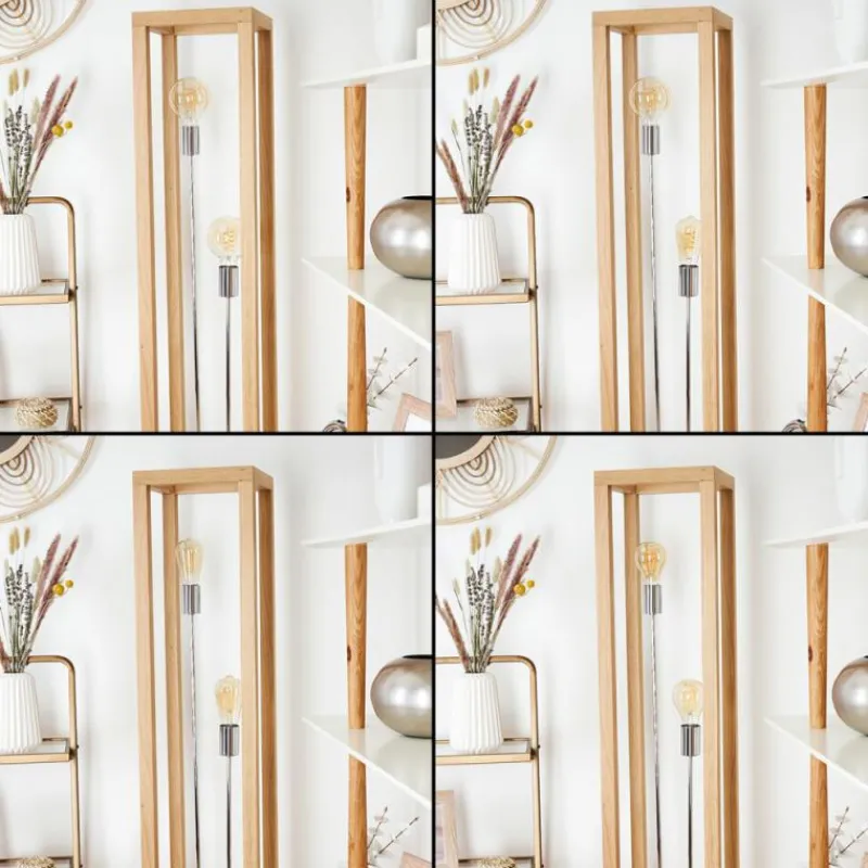 Luminaires Scandinaves-hofstein Lampadaire Torreglia Brun, 2 lumières