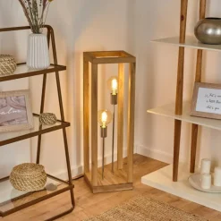 Luminaires Scandinaves-hofstein Lampadaire Torreglia Brun, 2 lumières