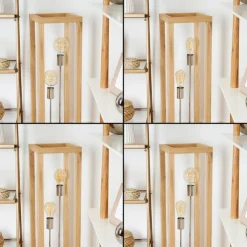 Luminaires Scandinaves-hofstein Lampadaire Torreglia Brun, 2 lumières