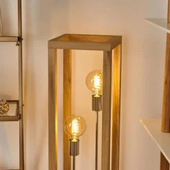 Luminaires Scandinaves-hofstein Lampadaire Torreglia Brun, 2 lumières