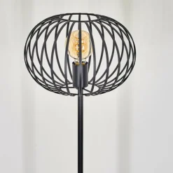 Lampes Vintages & Rétros-hofstein Lampadaire Trapichera Noir, 1 lumière