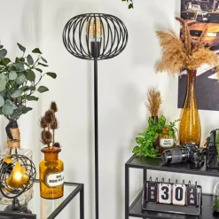 Lampes Vintages & Rétros-hofstein Lampadaire Trapichera Noir, 1 lumière