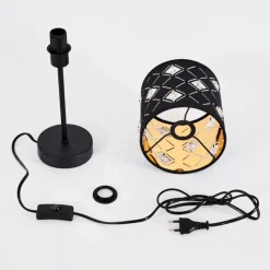 Lampes Vintages & Rétros-hofstein Lampadaire Trasancos Noir, 1 lumière