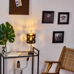 Lampes Vintages & Rétros-hofstein Lampadaire Trasancos Noir, 1 lumière