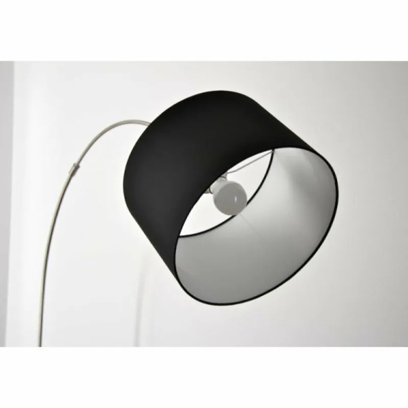 Lampes En Tissu-Luminaires Trio Lampadaire Trio 4611 Acier inoxydable, Nickel mat, 1 lumière