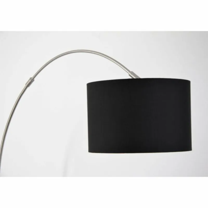 Lampes En Tissu-Luminaires Trio Lampadaire Trio 4611 Acier inoxydable, Nickel mat, 1 lumière
