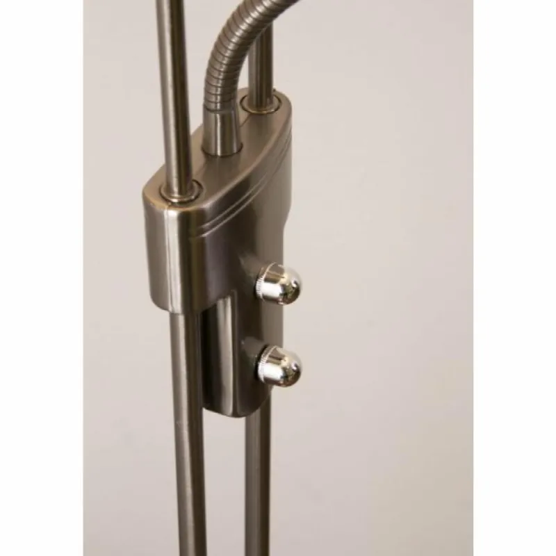 Luminaires Rustiques-Luminaires Trio Lampadaire Trio 4264 LED Chrome, Acier inoxydable, Nickel mat, 1 lumière