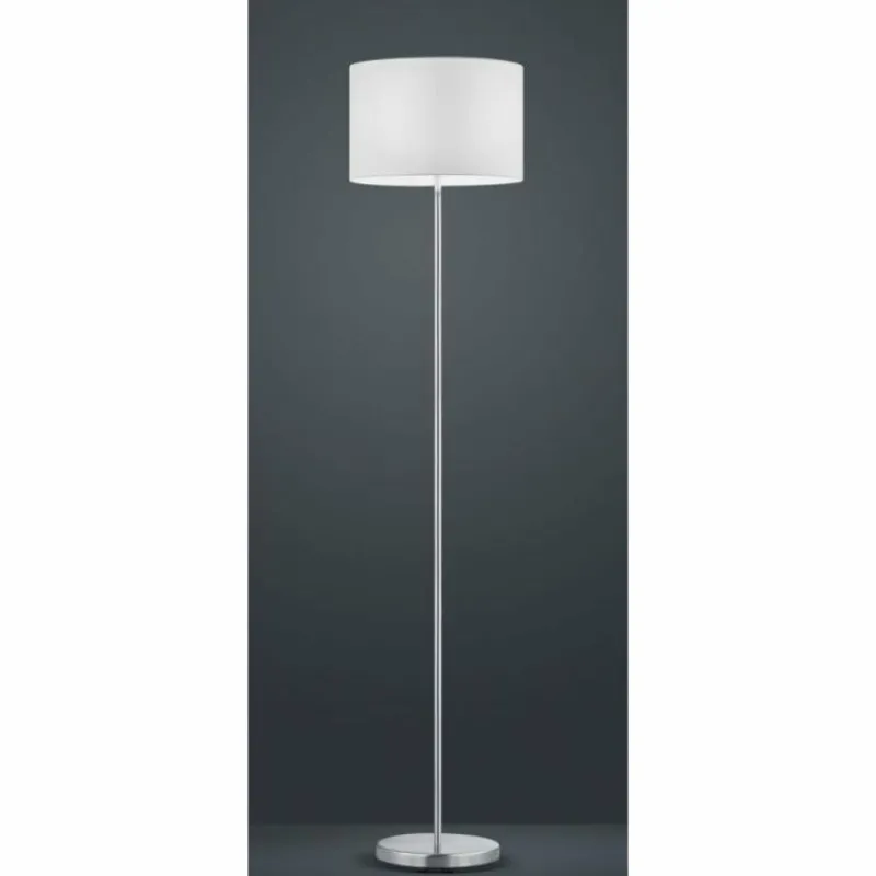 Lampes En Tissu-Luminaires Trio Lampadaire Trio 4611 Nickel mat, 1 lumière