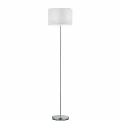 Lampes En Tissu-Luminaires Trio Lampadaire Trio 4611 Nickel mat, 1 lumière